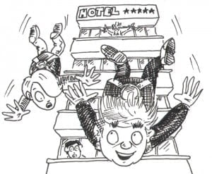 Axel and Uncle Raffles take a dive!