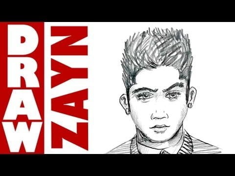 How to draw Zayn Malik from One Direction