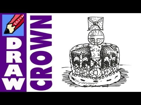 How to draw the Imperial State Crown – Queen Elizabeth II Jubilee