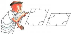 make a rhombus or parallelogram