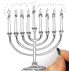 HanukkahMenoraDrawingsml