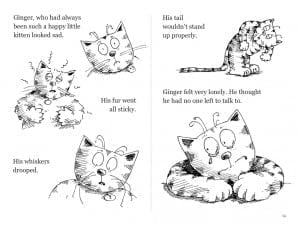 A typical page from the Ginger Ninja. Click to enlarge.