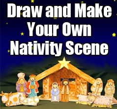 How to draw and make your own amazing Nativity Scene