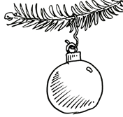 How to draw a Christmas Decoration Real Easy
