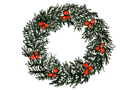 How to Draw a Christmas Wreath Real Easy