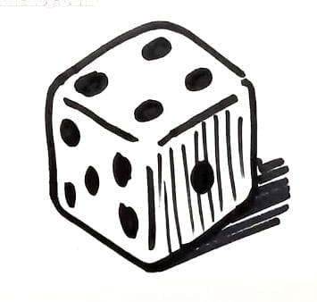 How to draw a dice