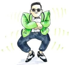 Draw Psy in a Gangnam Style
