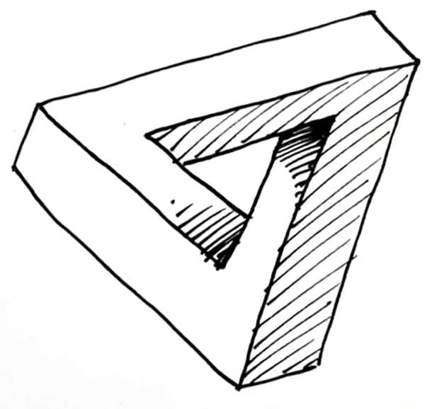 How to draw the impossible triangle