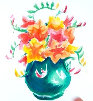 Drawing Flowers in Watercolour