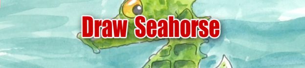How to draw a Sea Horse