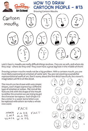 How-to-draw-Cartoon-Mouths