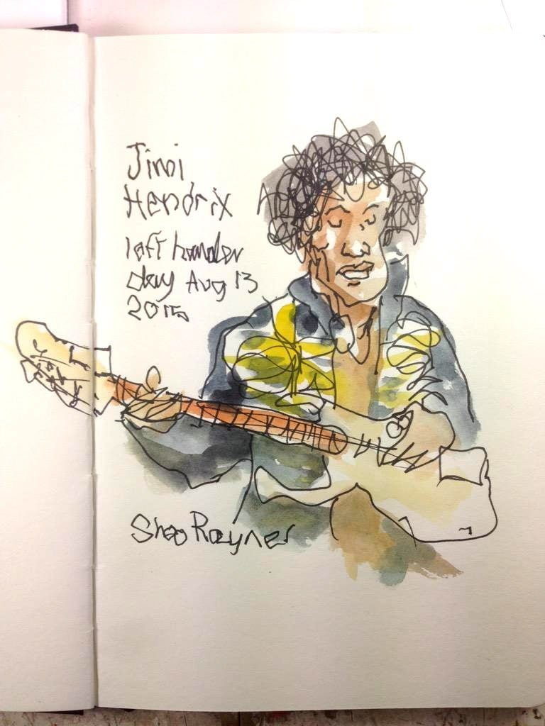 left-hand-drawing-of-Jimi-Hendrix