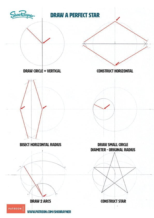 How to Draw A Perfect Star Easy Step by Step Guide